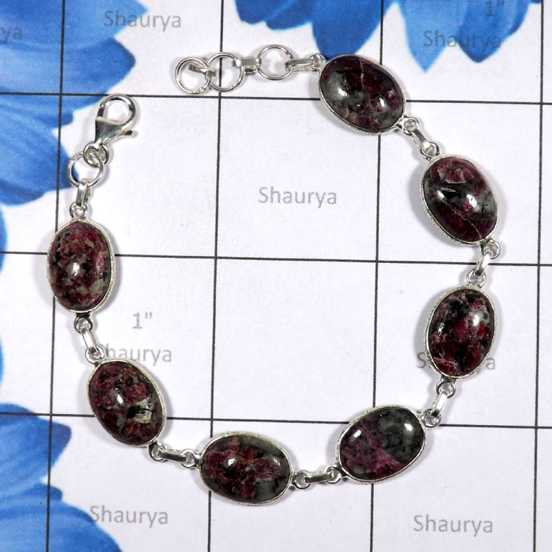 Eudailyte Bracelet O - SBP907-Bejal Eudailyte Bracelet Pendant Handmade 925 Sterling Si