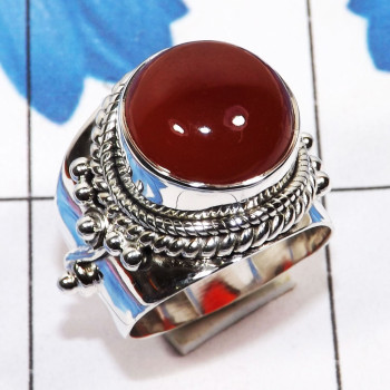 Red Onyx Cab G - SDR750-Designer Ring Factory Made 925 Sterling Silver Jewellery Red Onyx Cab G - SDR750-Designer Ring Factory Made 925 Sterling Silver Jewellery