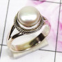 Pearl C - SDR748 - Attractive Designer Ring Factory Made 925 Sterling Silv