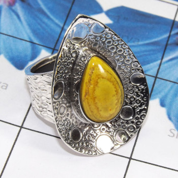 Eclipse D - RSS955 - Fabulous Ring Tibet Turquoise Gem Stone With 925 Sterli