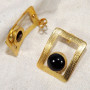 Black Onyx Cab A - BGE993-10mm Round Genuine Gemstone Made in 925 Sterling Silver 1