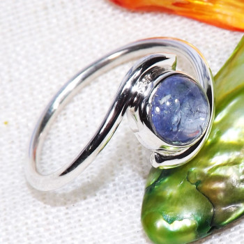 Tanzanite cab G - BDR995-7x7MM Round Geniune Gemstones Indian Factory Made Rings W Tanzanite cab G - BDR995-7x7MM Round Geniune Gemstones Indian Factory Made Rings W