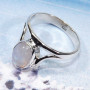 Rainbow Moonstone C - BDR978-New Beautiful Designed Rings of 9x7 Oval Shape With 925 S