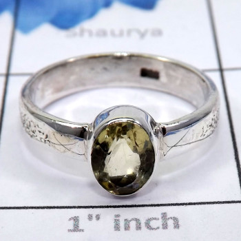 Lemon cut H - PSR844-Figurative Plain Setting Rings Manufactured of 925 Sterli