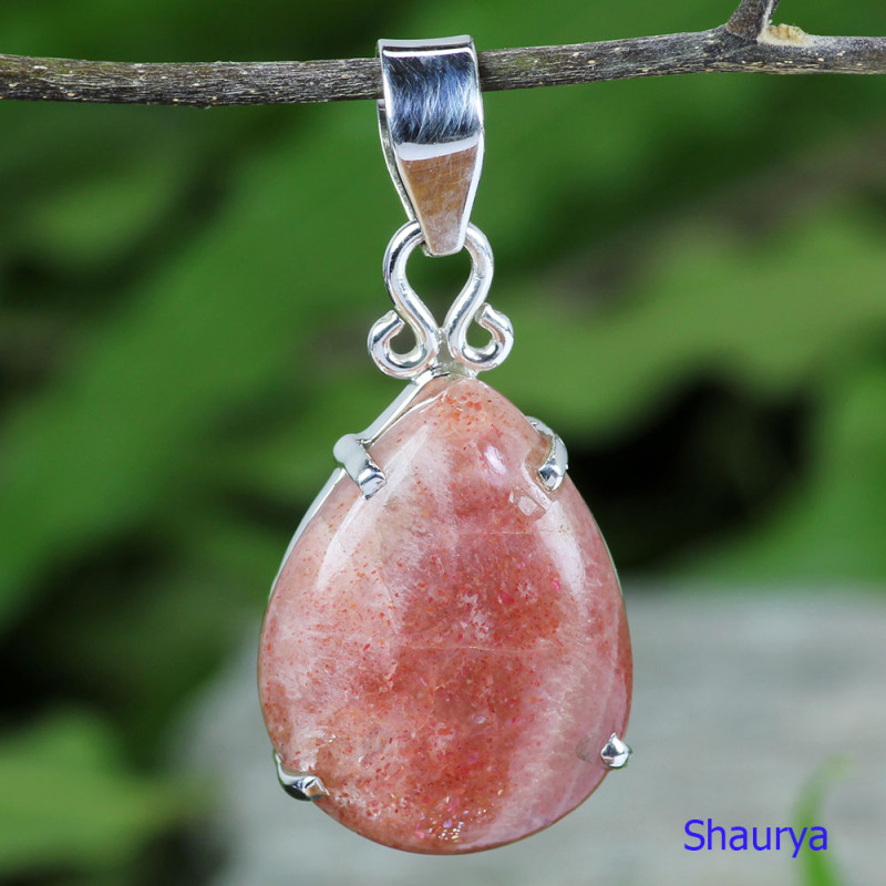SUN STONE A - SST999-SUN STONE BEAUTIFUL PENDANTS WITH 925 STERLING SILVER