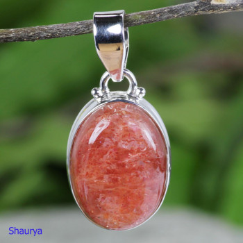 SUN STONE H - SST999-SUN STONE BEAUTIFUL PENDANTS WITH 925 STERLING SILVER