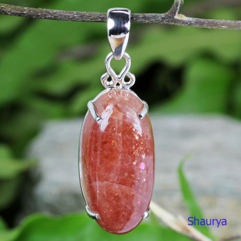 SUN STONE O - SST999-SUN STONE BEAUTIFUL PENDANTS WITH 925 STERLING SILVER