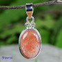 SUN STONE H - SST998- LIGHT WEIGHT DESIGNER SUN STONE PENDANTS MADE IN 925 STE