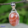 SUN STONE D - SST997-HANDMADE BEAUTIFUL SUN STONE PENDANTS WITH 925 STERLING S