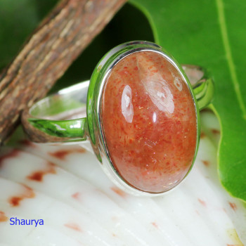 SUN STONE A - SST996- WONDERFUL DESIGNER SUN STONE RINGS WITH 925 STERLING SIL
