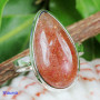 SUN STONE B - SST993- LOVELY WOMEN RINGS WITH SUN STONE MADE IN 925 STERLING S