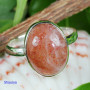 SUN STONE D - SST993- LOVELY WOMEN RINGS WITH SUN STONE MADE IN 925 STERLING S