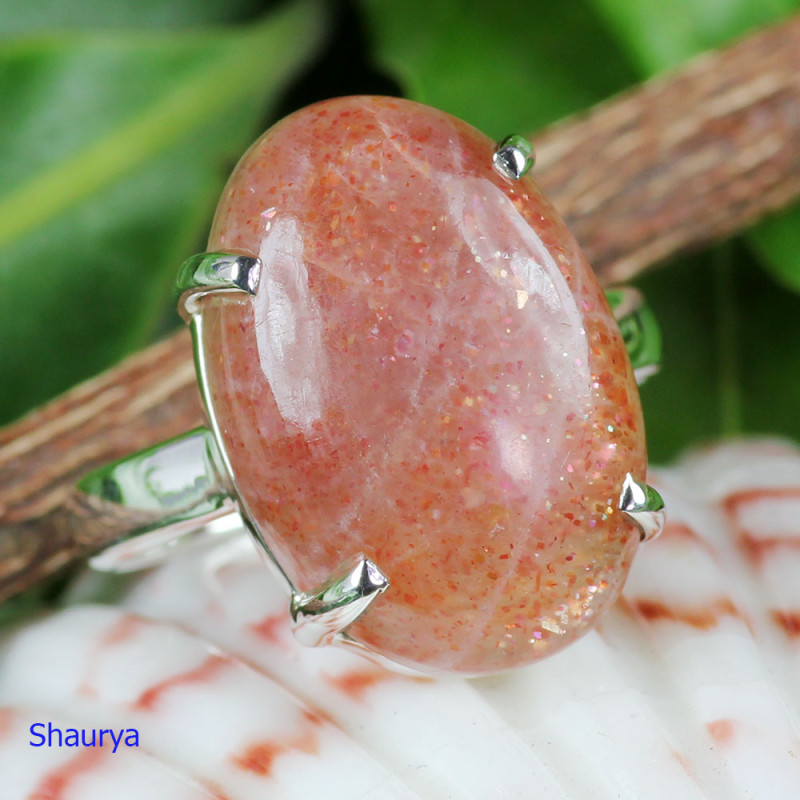 SUN STONE B - SST992- FACTORY MADE DESIGNER SUN STONE RINGS WITH 925 STERLING