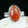 SUN STONE H - SST990- 925 STERLING SILVER BEAUTIFUL SUN STONE RINGS MADE IN IN