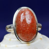 SUN STONE A - SST989- NATURAL SUN STONE WONDERFUL DESIGNER RINGS MADE IN 925 S