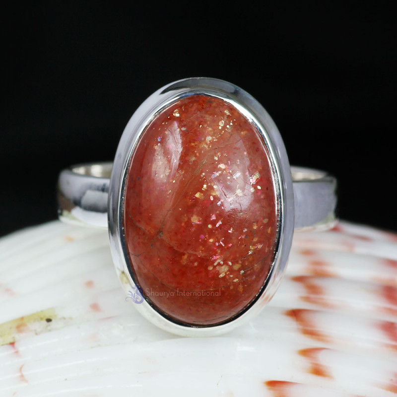 SUN STONE E - SST989- NATURAL SUN STONE WONDERFUL DESIGNER RINGS MADE IN 925 S SUN STONE E - SST989- NATURAL SUN STONE WONDERFUL DESIGNER RINGS MADE IN 925 S