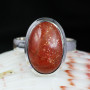SUN STONE E - SST989- NATURAL SUN STONE WONDERFUL DESIGNER RINGS MADE IN 925 S