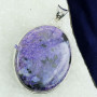 CHAORITE I - ISP791- 925 STERLING SILVER SEMIPRECIOUS GEMSTONE TRENDY PENDANT