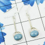 BLUE OPAL A - XSE950- EXCLUSIVE 925 STERLING SILVER NATURAL GEMSTONE DESIGNER 