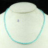 APATITE E - BDN960- GENUINE GEMSTONE BEADS BEAUTIFUL NECKLACE MADE IN 925 ST