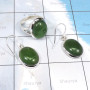 2Pcs Green Onyx G - CBS977-Exclusive Semi Precious Multi Cab Gemstones Wholesale 2Pc
