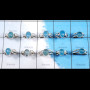10Pcs Blue Chalcedony B - SVP832-Wholesale 10Pcs Designer Rings Lot With 925 Sterling Silv