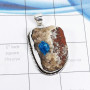 Cavansite Druzy A - FSP957-Geniune Cavansite Druzy Gemstone Free Size Designer Penda