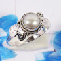 Pearl I - RBS967-New Design 925 Sterling Silver Ring Made in Natural Gemst