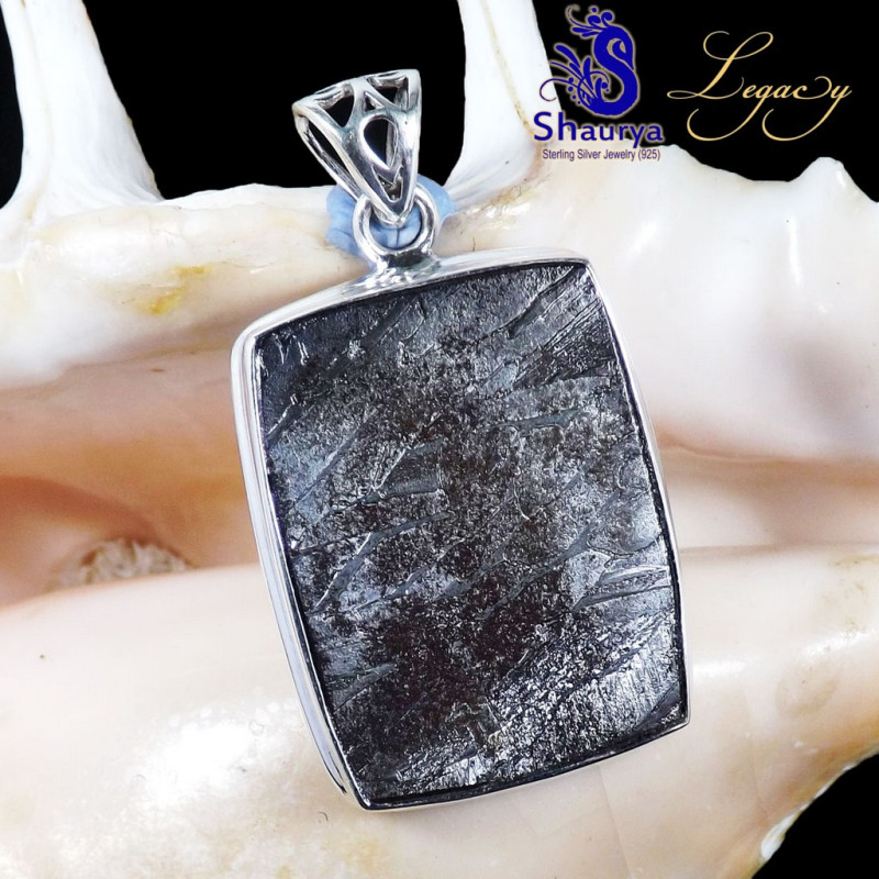 Meteroite A - WFJ911-925 Sterling Silver Glamorous Gemstone Meteroite Wholesal Meteroite A - WFJ911-925 Sterling Silver Glamorous Gemstone Meteroite Wholesal