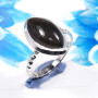 Obsidian Rainbow A - STK966-Glamorous Obsidian Rainbow 925 Sterling Silver Handmade R