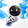 Obsidian Rainbow C - STK966-Glamorous Obsidian Rainbow 925 Sterling Silver Handmade R