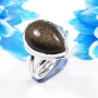 Obsidian Rainbow F - STK966-Glamorous Obsidian Rainbow 925 Sterling Silver Handmade R