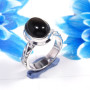 Obsidian Rainbow G - STK966-Glamorous Obsidian Rainbow 925 Sterling Silver Handmade R