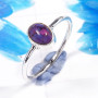 Purple Turquoise H - RSS926-925 Sterling Silver Gorgeous Fashionable Preety Design Ri