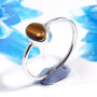 Tiger Eye O - RSS926-925 Sterling Silver Gorgeous Fashionable Preety Design Ri