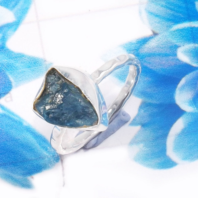 Apatite Rough E - RSS923-925 Sterling Silver Gorgeous Company Handmade Rough Stone Apatite Rough E - RSS923-925 Sterling Silver Gorgeous Company Handmade Rough Stone