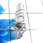 Nails Ring A - SNR997-Stylish 925 Sterling Silver Stylish Designer Nails Ring W