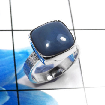 Blue Opal D - STK961-Charming Blue Opal 925 Sterling Silver Fashionable Rings Blue Opal D - STK961-Charming Blue Opal 925 Sterling Silver Fashionable Rings