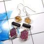 Citrine,Black Tourmaline & Pink Ruby B - XSE941-925 Sterling Silver Gorgeous Handmade Rough Stone Jewelry
