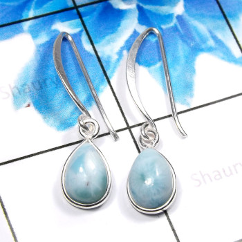 Blue Opal F - BZE806-Fabulous 925 Sterling Silver Designer Handmade Bezel Earr Blue Opal F - BZE806-Fabulous 925 Sterling Silver Designer Handmade Bezel Earr