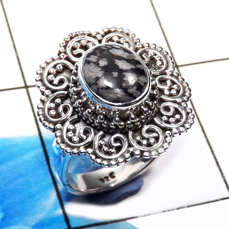 Snowflacke G - SDR703-Amazing Party Wear Designer Ring 925 Sterling Silver Snowflacke G - SDR703-Amazing Party Wear Designer Ring 925 Sterling Silver