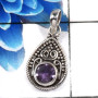 Amethyst Cut O - SD669-Trendy 925 Sterling Silver Designer Fashionable Pendants C