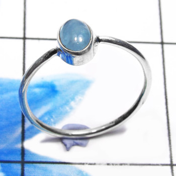 Aquamarine B - RBS935-Beautiful 925 Sterling Silver Baby Rings Company Wholesal