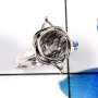 Black Rutile B - RBS916-Beautiful 925 Sterling Silver Company Wholesale Baby Ring