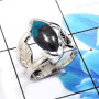 Crysocolla B - RSS917-Dazzling Designer 925 Sterling Silver Handmade Rings Whol