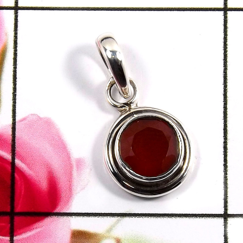 Carnelian C - SD642-Glamorous Factory Made Pendants 925 Sterling Silver Wholes