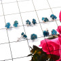 Apatite Rough O - SVP823-925 Sterling Silver 5 Pcs Set Wholesale Glamorous Stud Ea