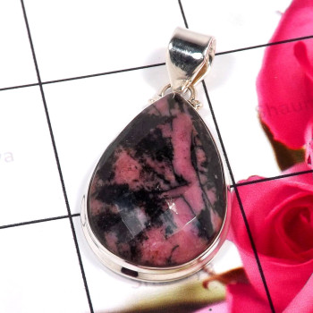 Rhodonite D - ISP721-Glorious Rhodonite Wholesale 925 Sterling Silver Handmade Rhodonite D - ISP721-Glorious Rhodonite Wholesale 925 Sterling Silver Handmade