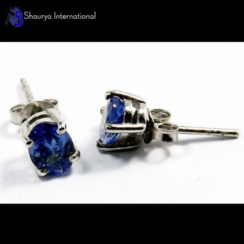 Tanzanite Cut C - SFJ987-5x7 Oval Dazzling Tanzanite Cut 925 Sterling Silver Handm
