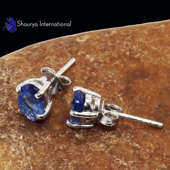 Tanzanite Cut O - SFJ987-5x7 Oval Dazzling Tanzanite Cut 925 Sterling Silver Handm